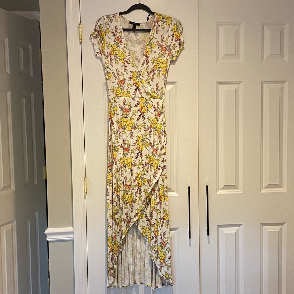 Floral wrap maxi dress